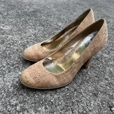 Sofft Euro Soft Women’s Sz 7 M Annabelle Pump Cork W/ Gold Fleck Imperfection