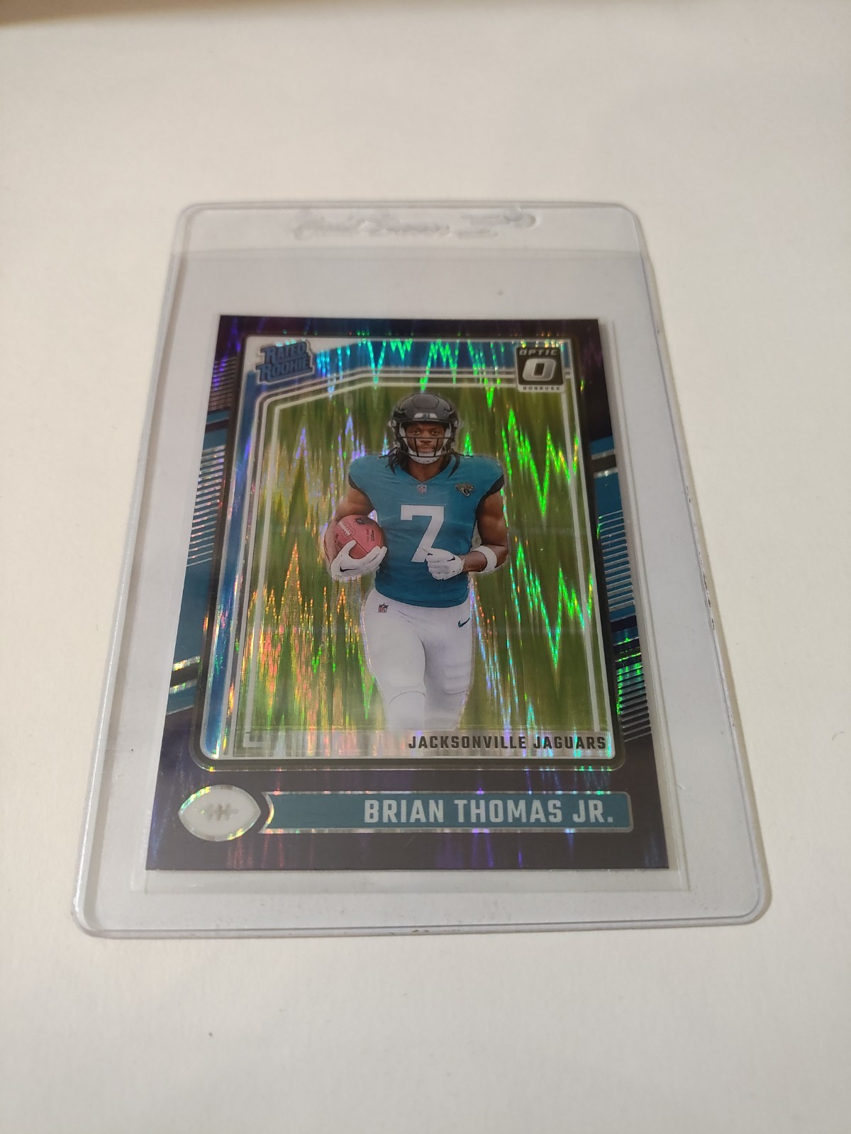 2024 Panini Donruss Optic - Rated Rookie Brian Thomas Jr. #214 Purple Shock...