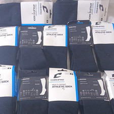 Champro Multi-Sport Over-the-Calf Tube Athletic Socks Black Kids S Poly/El