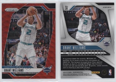 2024-25 Panini Prizm Ruby Wave Prizm Grant Williams #31