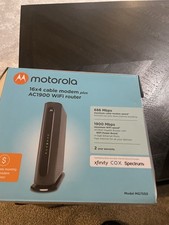 Motorola 16x4 Cable Modem Plus AC1900 WiFi Router - Model MG7550