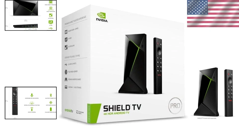 SHIELD Android TV Pro - Revoluciona tu visualización con escalado 4K HDR e IA Foto 2 de 4