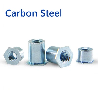 Carbon Steel Hexagon Head Through-Hole Self Clinching Standoffs 3.5M3 Fit Studs - Image 1 of 4