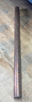 C101 Copper 101 round bar 1.5'' x 28'' - 16 lbs