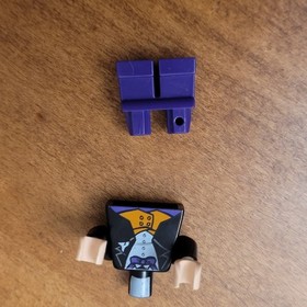 READ LEGO Batman vintag Minifigure The Penguin 7885 7783 Dark Purple Short Legs