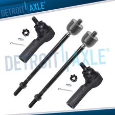 Front Inner Outer Tierod End Links for Ford Escape Mazda Tribute Mercury Mariner