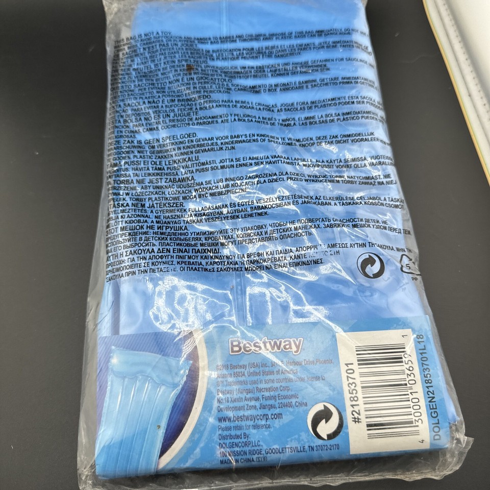 H2O GO! Deluxe Comfort Inflatable Raft Mat Gray - NEW For Swimming Pool ...