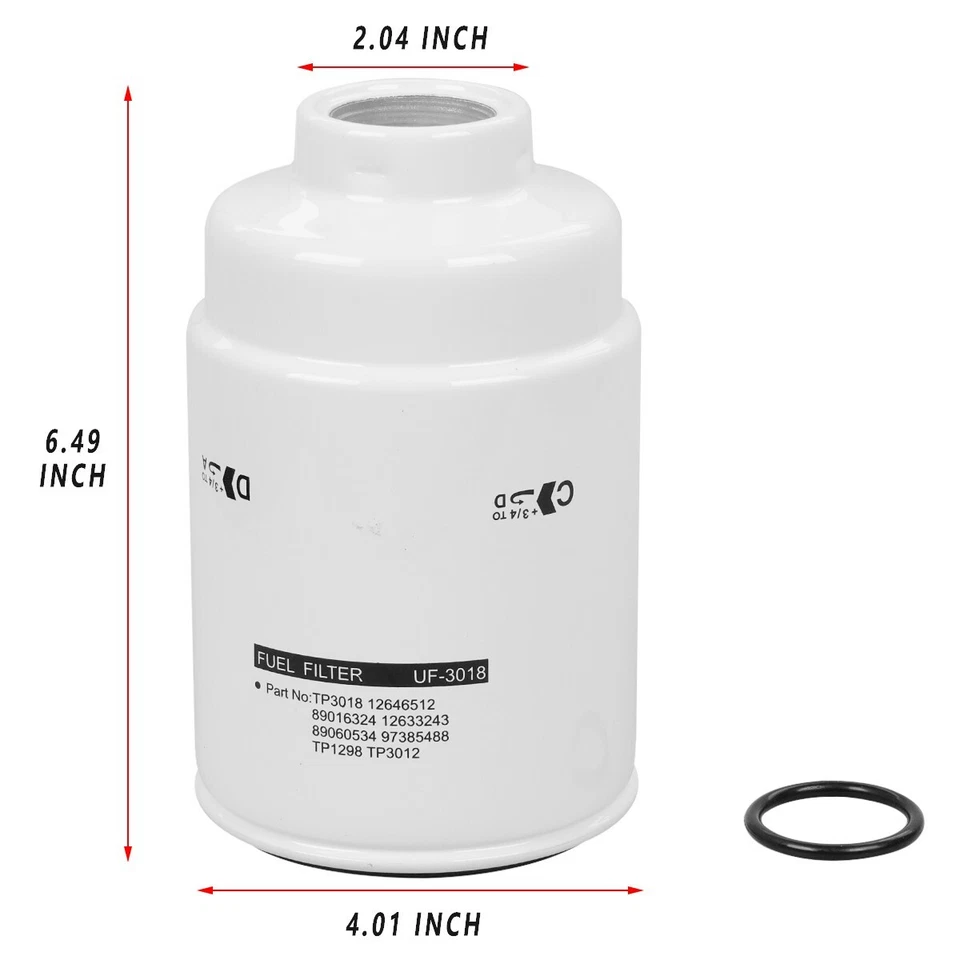 Kit de filtro de combustible diésel Duramax 6,6 L para GMC Sierra 2500 HD Savana 3500 01-16 Foto 3 de 4