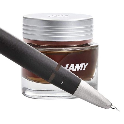 Lamy Ink Bottle Saturated Dye Based Wide Neck Glass, Topaz Crystal LT53TOP - Picture 2 of 2