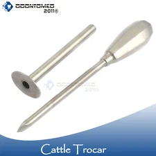 Cattle Trocar Veterinary Surgical Equine Stainless Steel Goat, Sheep Cattle 