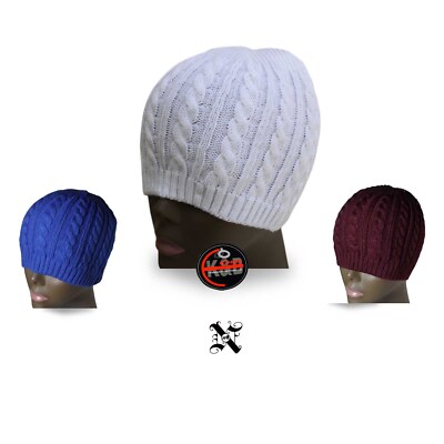 KB Ethos Skull Cap Cuffless Knit Beanie Twister Tam Cap Headwear 1 SZ fit