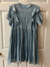 Umgee Womens Dress Boho Blue Lined Size Small