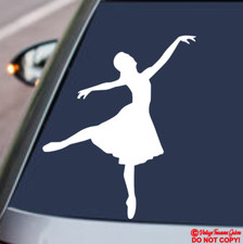 BALLERINA BALLET STUDIO DANCER Vinyl Decal Sticker Car Rear Window Wall Bumper