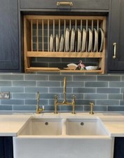 Grange Wall Mounted Natural Pine Plate Rack