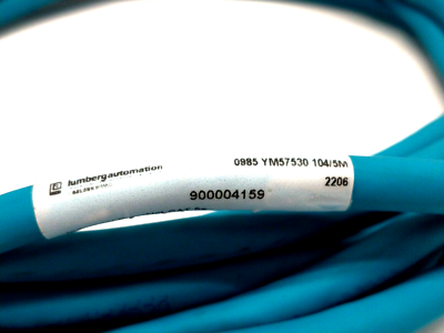 Lumberg Automation 0985 YM57530 104/5M Ethernet Cable M12 To RJ45