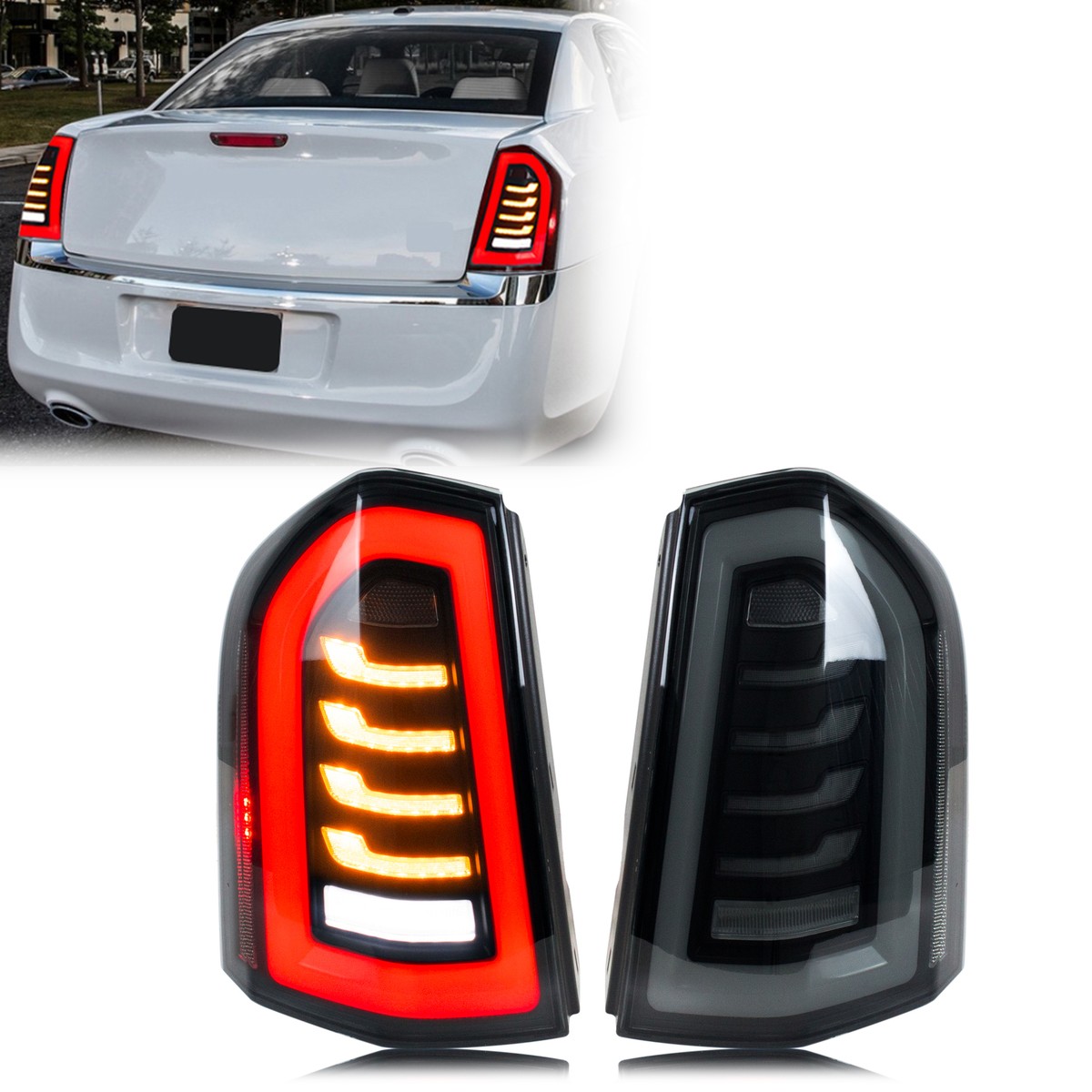 LED Tail Lights for Chrysler 300 300C 2011-2014 Sequential