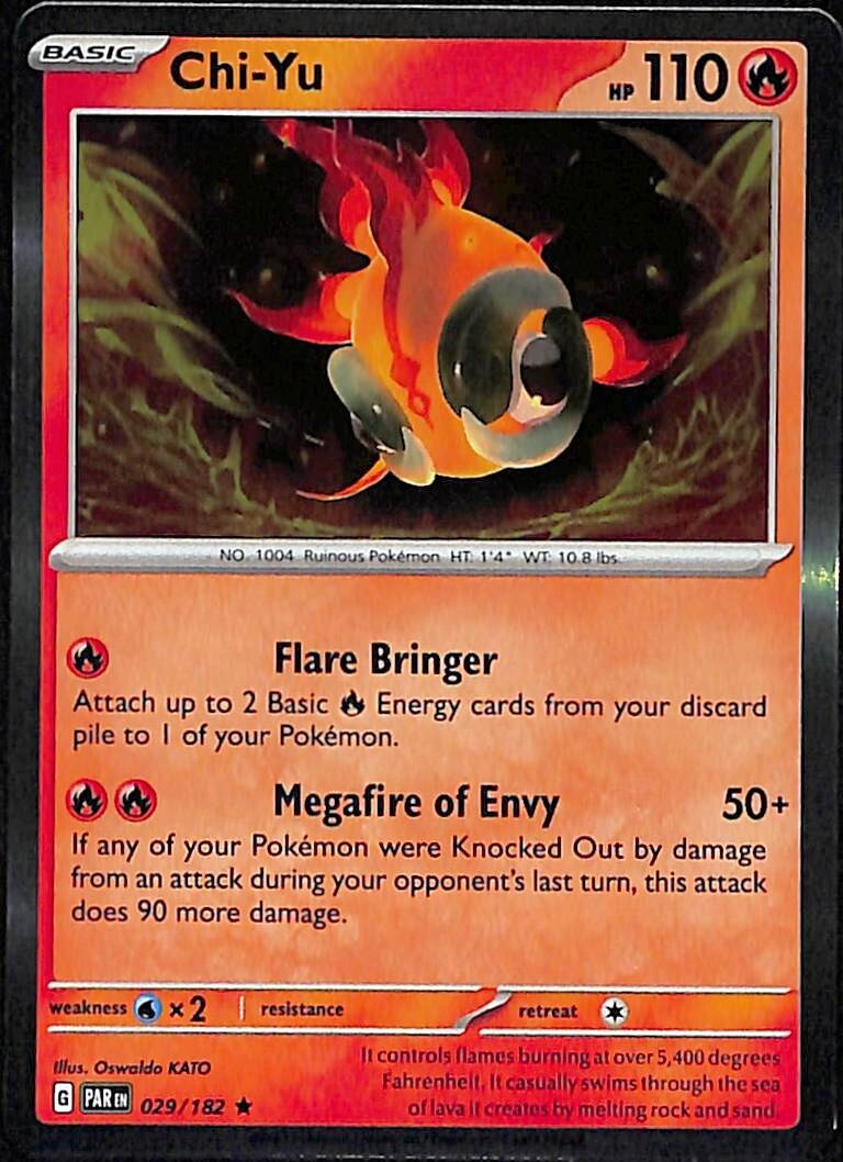 Chi-Yu 29/182 Holo NM Scarlet & Violet (Paradox Rift) Pokemon Card