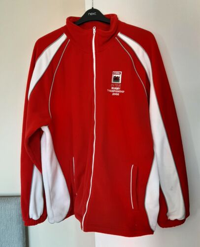 Wales Rugby Mens Fleece Jacket XL Cymru Rugby Championship On Tour 2008 Full Zip - Picture 1 of 8