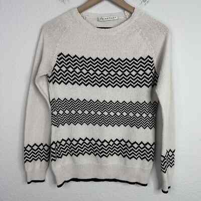 Pull Athlétique Trina Turk – Femme – Taille S – Manches Longues – Motif Géométrique