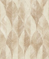 Vliestapete Nomad Grandeco Beige Gold Glitzer Blattmotiv A47706 (4,68€/1Qm)