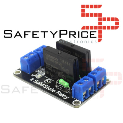 Módulo De Relé De Estado Sólido Para Arduino 5 V 2 Canales OMRON SSR G3mb 202p