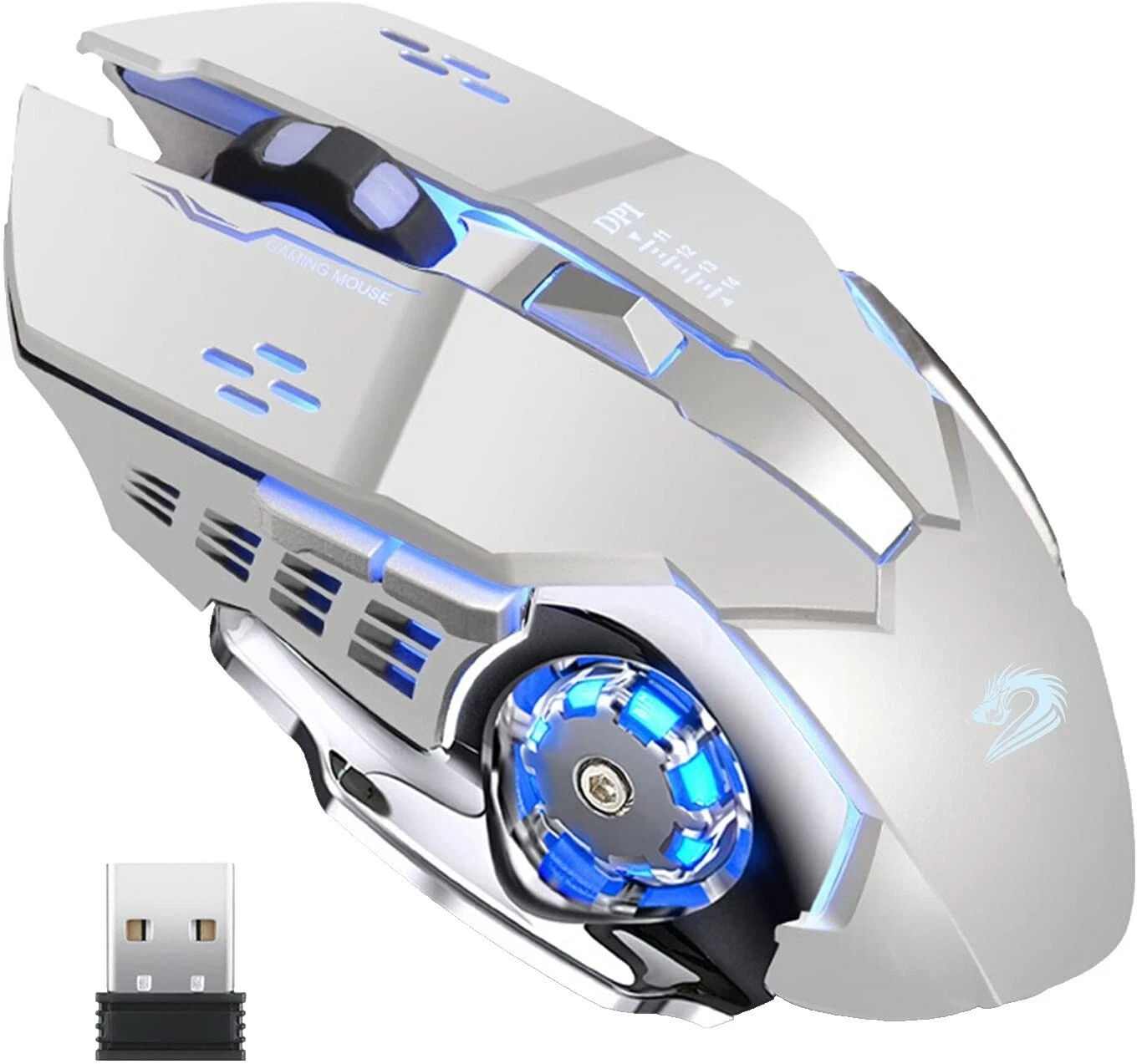 Wireless Rechargeable Computer Gaming Mice