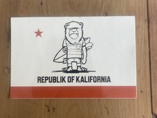 Republik Of Kalifornia Sticker Surfing/ Skateboarding