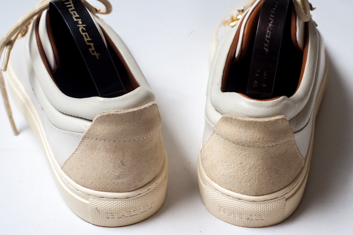 Bally ヘティ サイハイ ホインテットトゥ フツ HEDY105 U852 BALLY Heidy Womens White Leather Sneakers Size US 9 1/2 | eBay