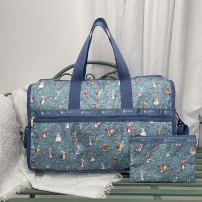 LeSportsac Peter Rabbit 120th anniv. MED WEEKENDER Travel Bag HOLIDAY FLORAL JPN