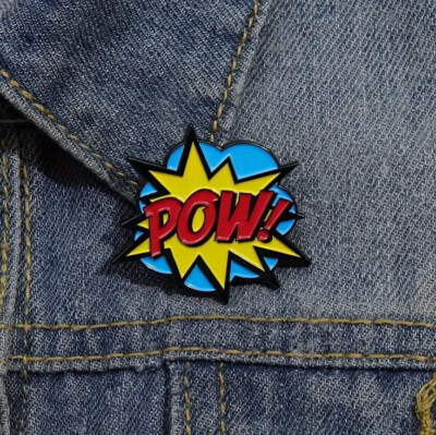 Pow Pin Ansteckpin Emaille Fun
