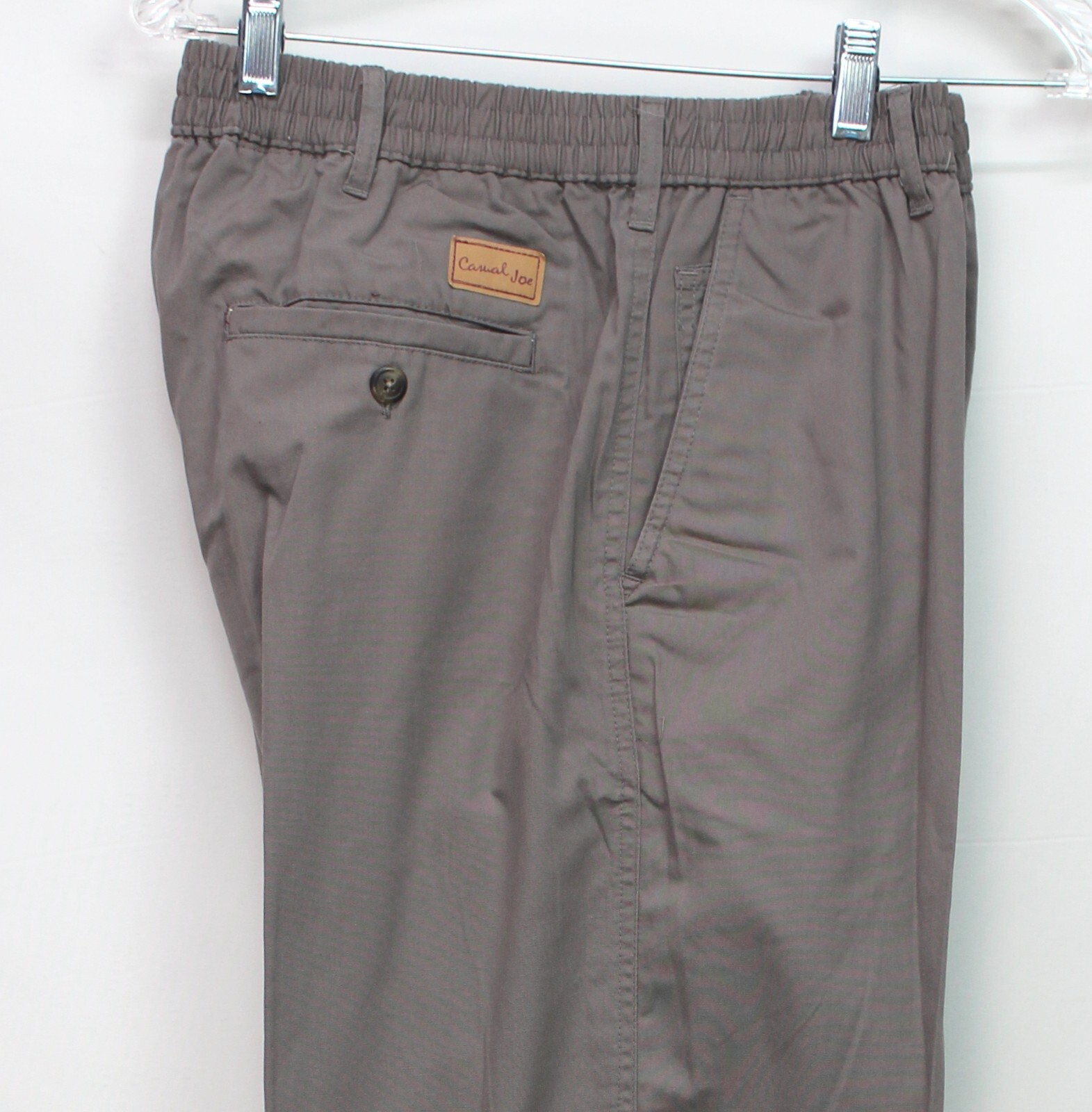 Haband Casual Joe Men's Elastic Waist Pants Gray Size 38 eBay