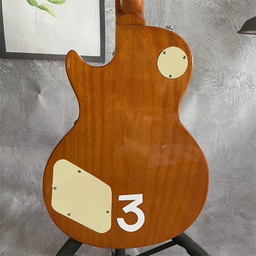 Gold #3 Deluxe 6 Corde Chitarra Elettrica Corpo Solido H-H-H Pickup Parti Cromate - Foto 2 di 6