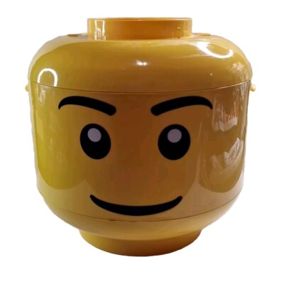 Large Lego Head Storage Container Sorter Sorting Two Trays With Handle (No Lid)