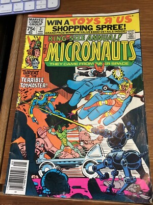 MARVEL MICRONAUTS 1980 VOL 1 NO 2 KING SIZE ANNUAL 75 CENT COMIC | eBay