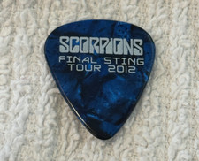 SCORPIONS GUITAR PICK PAWEL MACIWODA�2012 FINAL STING TOUR CONCERT STAGE PLECTRU