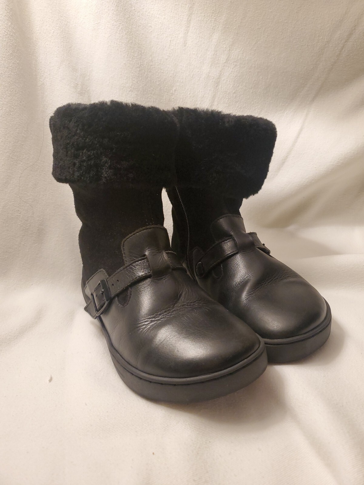 Birkenstock Stirling Boot Girls Size 32 Black | eBay