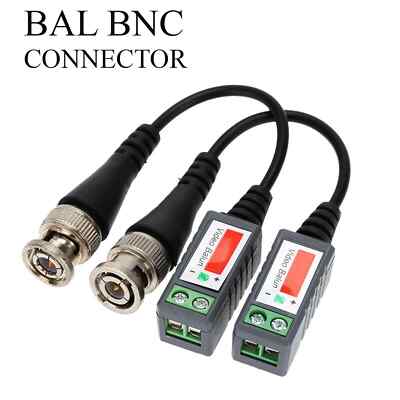 Passiver Video Balun BNC-Stecker CCTV-Kamera Koaxialkabel Adapter UK