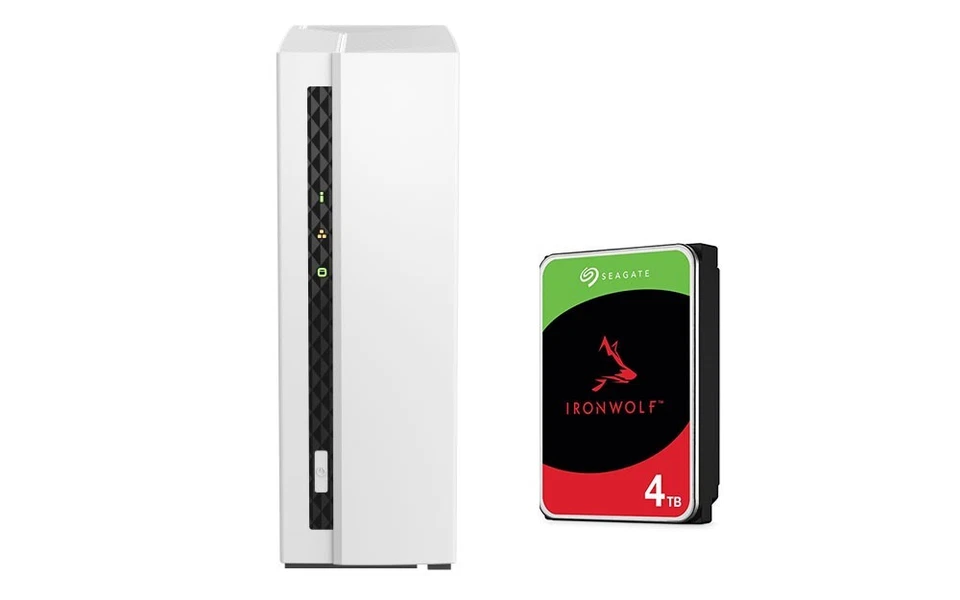 Qnap TS-133 +4TB Seagate Ironwolf ST4000VN006  HDD Desktop NAS Network - Image 2 of 4