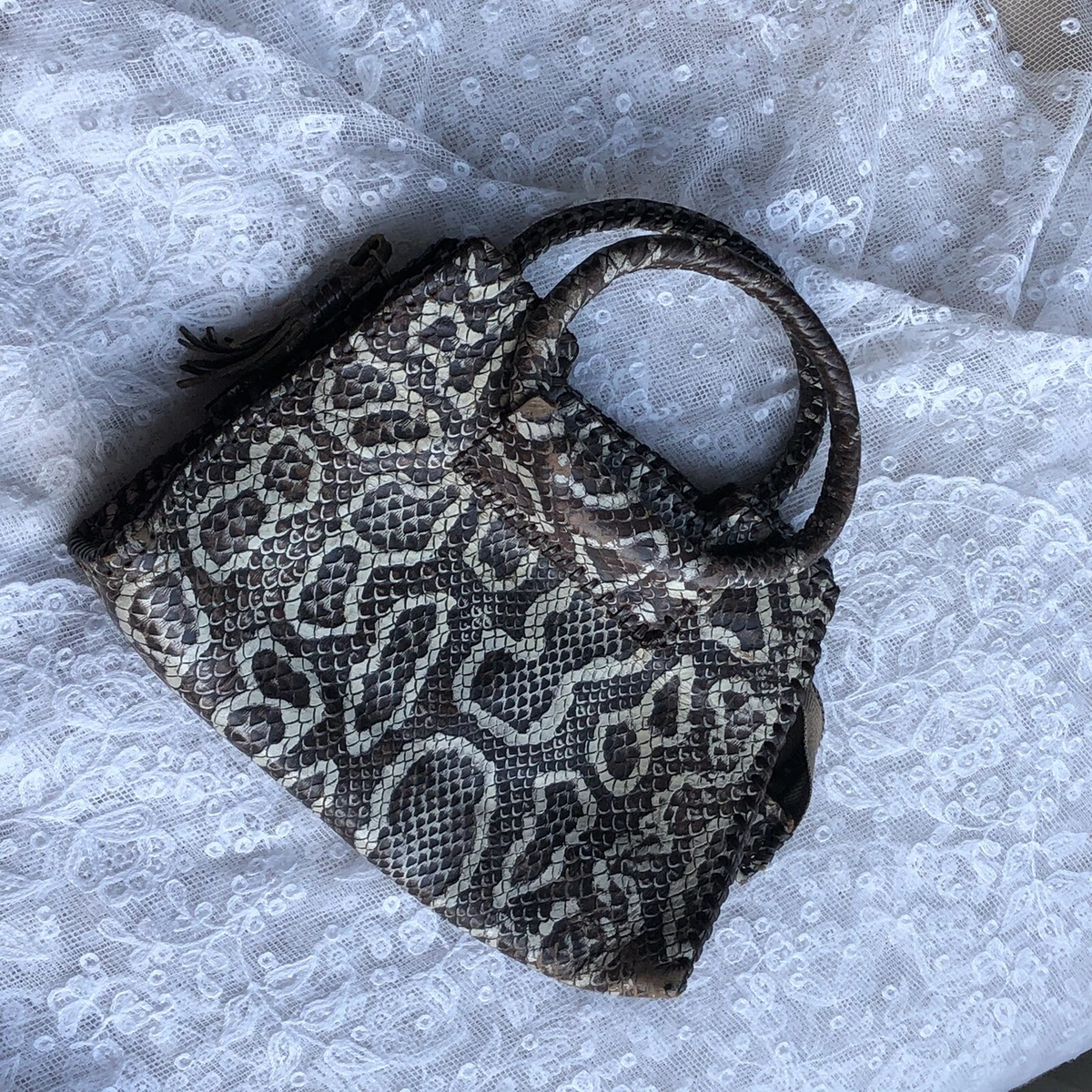 Faux clearance snakeskin bag