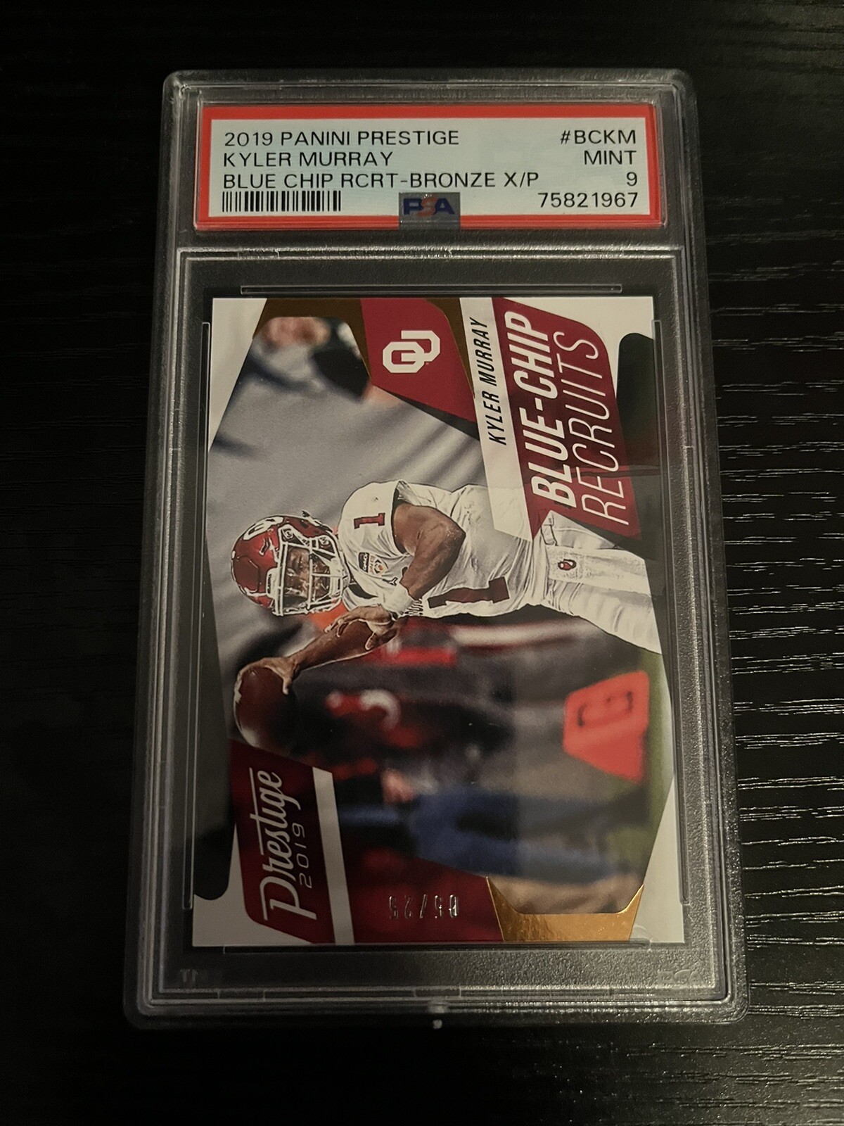 Kyler Murray Panini Prestige Blue-Chip Recruits #BCKM Bronze Xtra Points