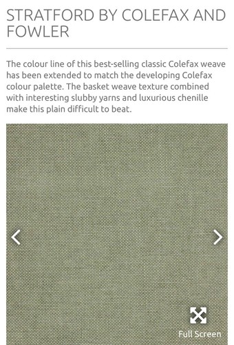 1.45 Mtrs Of Colefax And Fowler Stratford Chenille Leaf Green Rrp £108 Mtr