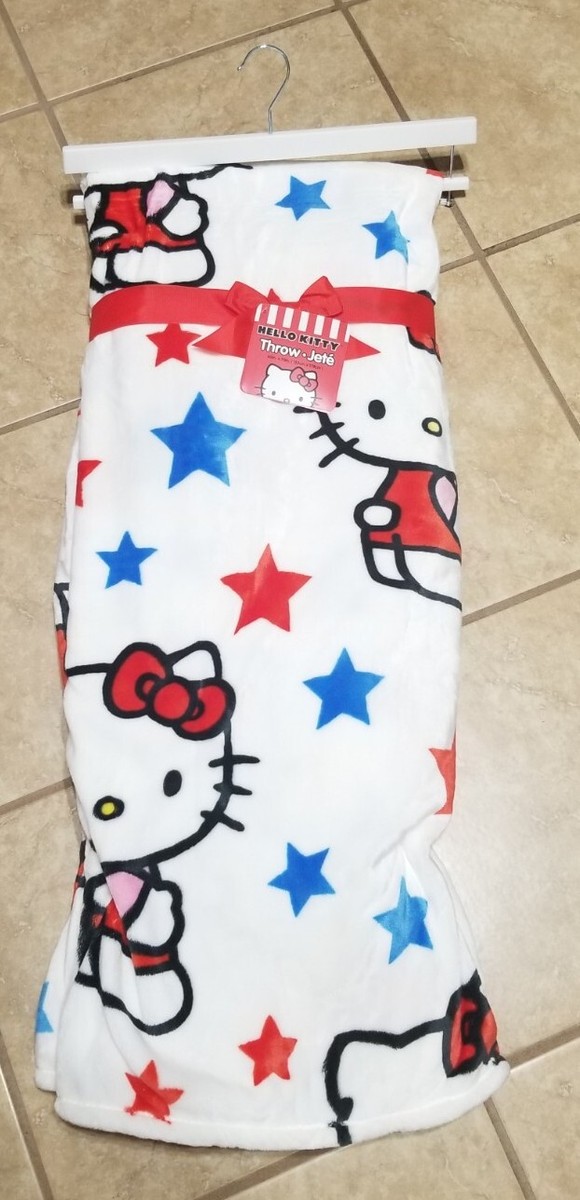 Sanrio Hello Kitty Fourth Of July Red/White/Blue With Stars 60 x