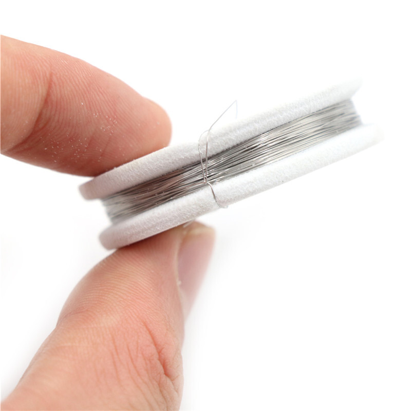 Silver Nitrate Filo Di Resistenza Nichrome 60, 18 AWG (Spessore) - 10 Piedi (Circa 3 Metri) | Jacobs Online NW18010 Filo Riscaldamento 10 Piedi