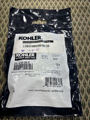 GENUINE OEM KOHLER PART # 25 418 08-S; THROTTLE SENSOR | eBay