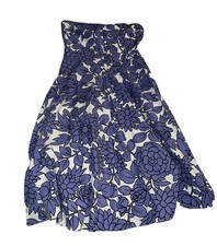 Guess Size 5 Dress Length 54” Cotton Floral Zip Sweetheart Neckline #ST54
