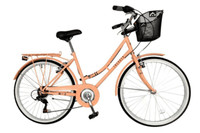 Aurai Trekker Ladies 26 Heritage Dutch Style City Bike 6Spd StepThrough Bicycle