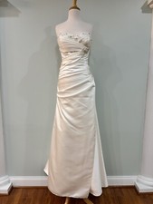 Pronovias W1 White One Wedding Dress Model 3004 US Size 12