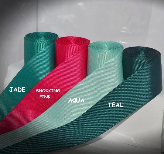 3/8", 5/8", 7/8", 1.5" Grosgrain Ribbon  5 Yards of 1 Color Solid Bulk Wholesale - Image 2 of 4
