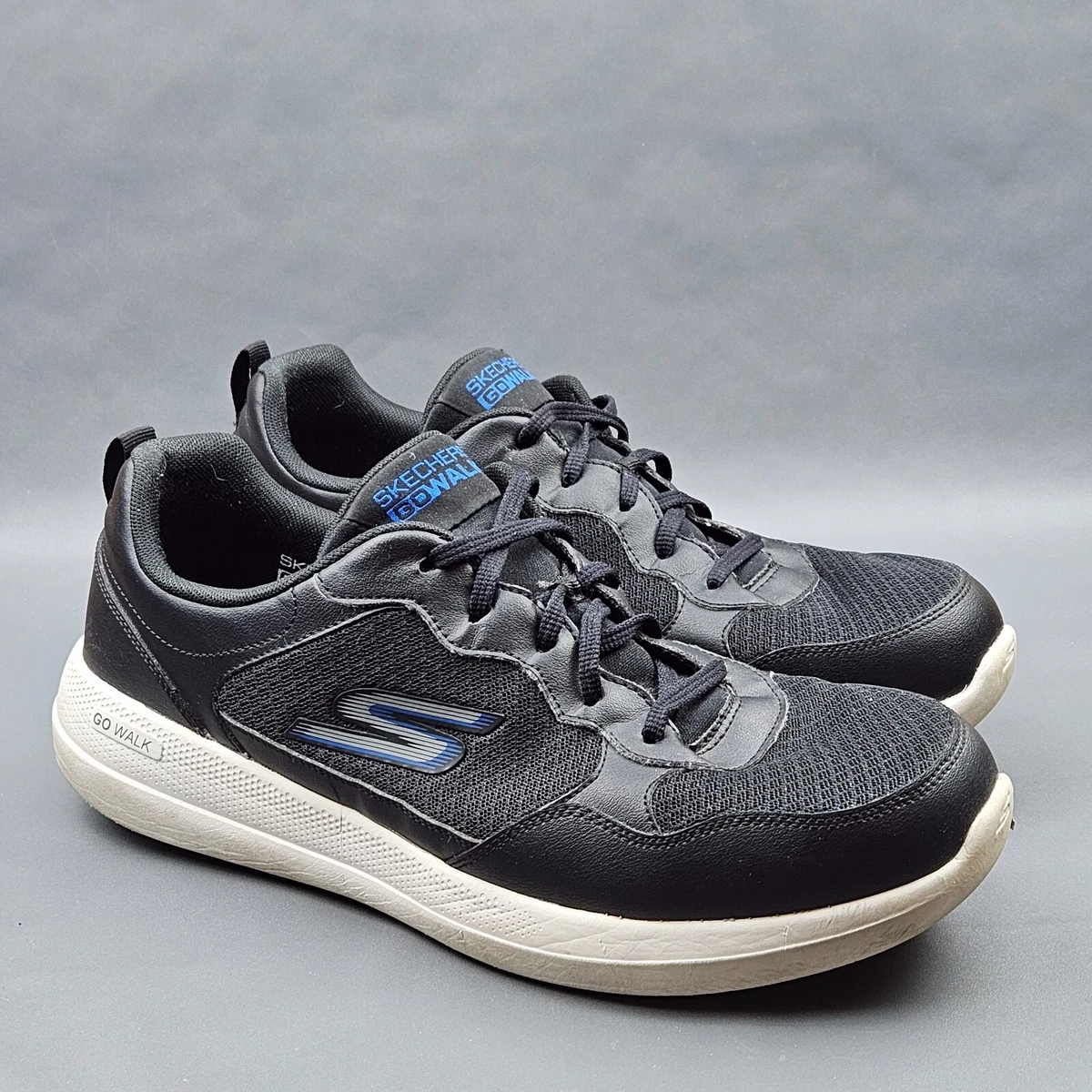 Skechers Go Walk Stability Mens Shoes Size 12 Black Walking Athletic Sneakers