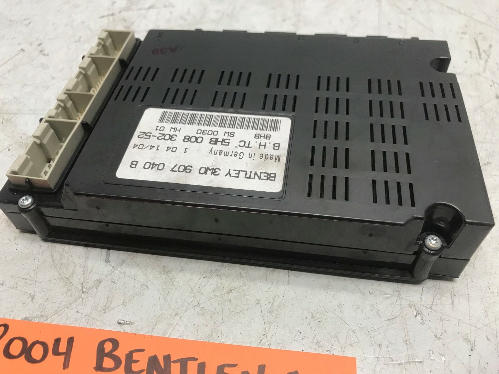 04 BENTLEY CONTINENTAL GT HVAC HEATER AC CONTROL MODULE 3W0907040B